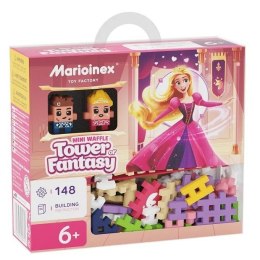 Marioinex MARIOINEX Klocki Mini Waffle Princess Wieża Fantazji, 148 elementów