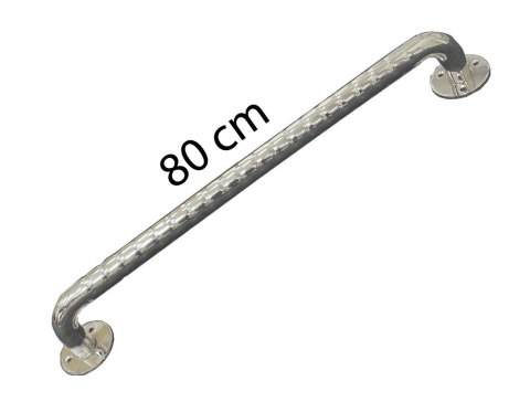 SUNDO Poręcz łazienkowa stali nierdzewnej karbowana 80cm
