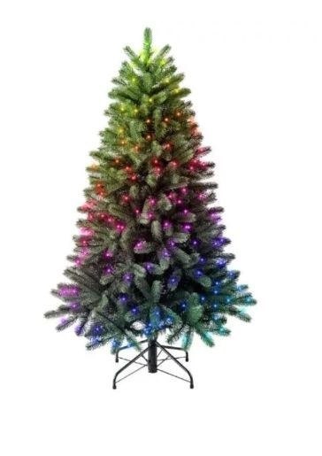 Twinkly Twinkly Pre-lit Tree -1.50m Choinka, 270 RGB LED, zielony przewód, typ wtyczki C