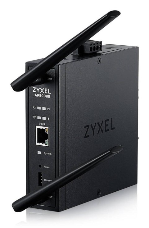 ZyXEL Access Point Wi-Fi 7 Zyxel IAP500BE-EU0101F BE5000, Dual Radio 2x2 MU-MIMO, PoE+ (802.3at), Industrial AP, montaż DIN Rail , Sta