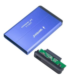 GEMBIRD GEMBIRD OBUDOWA HDD/SSD USB 3.0 2.5" SATA, ALUMINIUM, NIEBIESKA