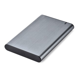 GEMBIRD GEMBIRD OBUDOWA USB 3.1 NA DYSK HDD/SSD 2.5'' SATA SZCZOTKOWANE ALUMINIUM, SZARA
