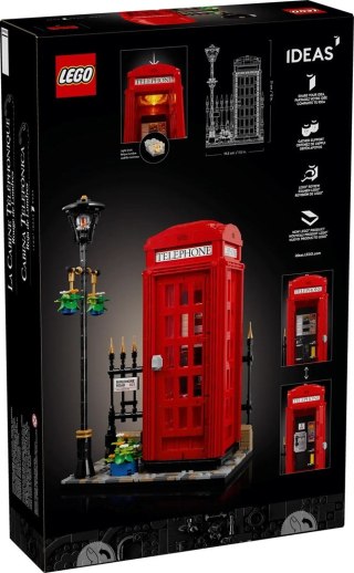 Lego LEGO Ideas 21347 Czerwona londyńska budka telefoniczna