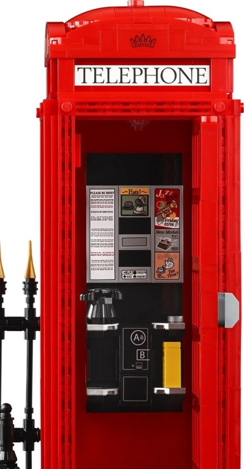 Lego LEGO Ideas 21347 Czerwona londyńska budka telefoniczna