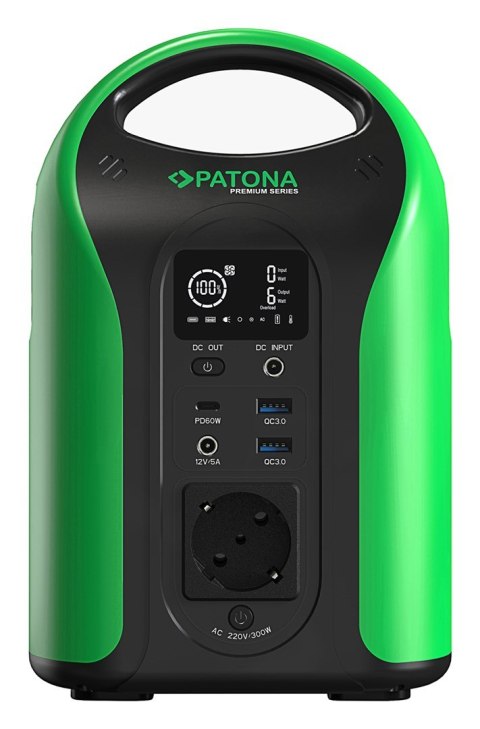 PATONA Przenośna stacja zasilania Patona Platinum 300W 283Wh PD60W USB5V/3A DC12/5A (WYPRZEDAŻ)