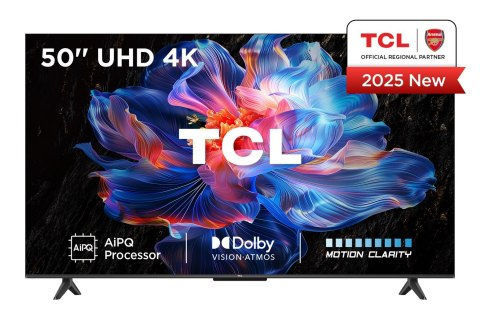 TCL Telewizor TCL 50V6C DLED 50" 4K Ultra HD Google TV Dolby Atmos Metaliczny