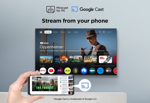 TCL Telewizor TCL 50V6C DLED 50" 4K Ultra HD Google TV Dolby Atmos Metaliczny