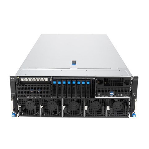 ASUS Platforma Asus Rack (4U) ESC8000A-E13P AMD EPYC 9005 (8xNVMe, 2xM.2, 2x10Gbe, IPMI, 3200W)