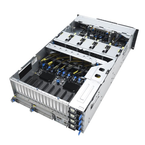 ASUS Platforma Asus Rack (4U) ESC8000A-E13P AMD EPYC 9005 (8xNVMe, 2xM.2, 2x10Gbe, IPMI, 3200W)