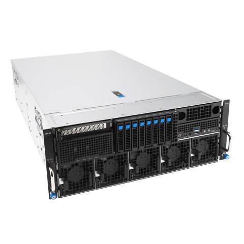 ASUS Platforma Asus Rack (4U) ESC8000A-E13P AMD EPYC 9005 (8xNVMe, 2xM.2, 2x10Gbe, IPMI, 3200W)