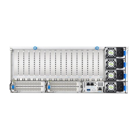 ASUS Platforma Asus Rack (4U) ESC8000A-E13P AMD EPYC 9005 (8xNVMe, 2xM.2, 2x10Gbe, IPMI, 3200W)