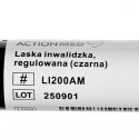 ActionMed Laska inwalidzka, regulowana (czarna)