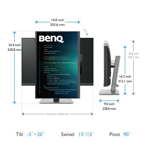 BenQ MONITOR BENQ LED 24,1" RD240Q