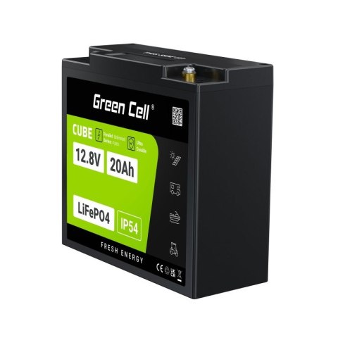 Green Cell GREEN CELL AKUMULATOR LIFEPO4 CUBE 20AH 12V/12.8V 256WH LFPGC12V20AH