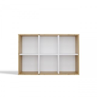 TOP E SHOP REGAŁ MALAX MINI 2X3 DĄB ARTISAN/BIEL