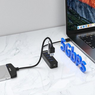 UNITEK UNITEK HUB USB-A 4X USB-A 3.1, AKTYWNY,10W, H1117A