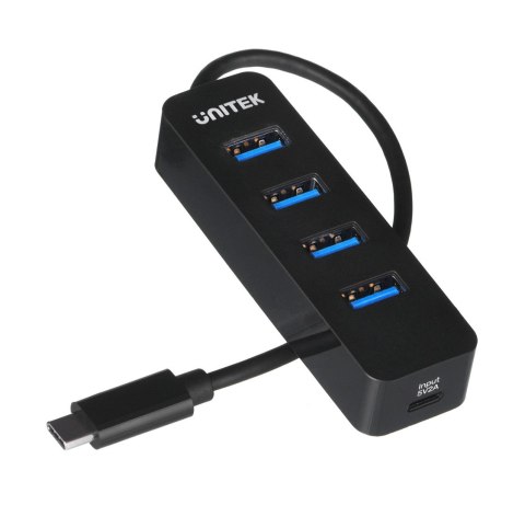 UNITEK UNITEK HUB USB-C 4XUSB-A 3.1, AKTYWNY, 10 W, H1117B