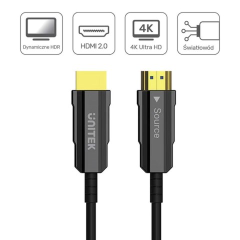 UNITEK UNITEK KABEL HDMI OPTYCZNY 2.0 AOC 4K 60HZ 10M