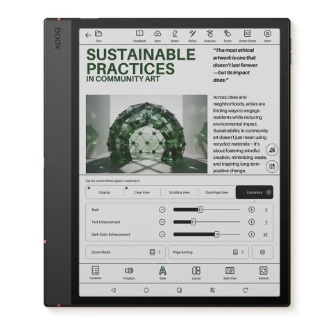 ONYX Ebook Onyx Boox Note Air 5 C 10,3" E-Ink Kaleido 3 64GB Wi-Fi Gray