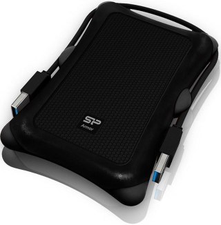 Silicon Power Dysk zewnętrzny HDD Silicon Power Armor A30 (2TB; 2.5"; USB 3.2; 5400 obr/min; Black; SP020TBPHDA30S3A)