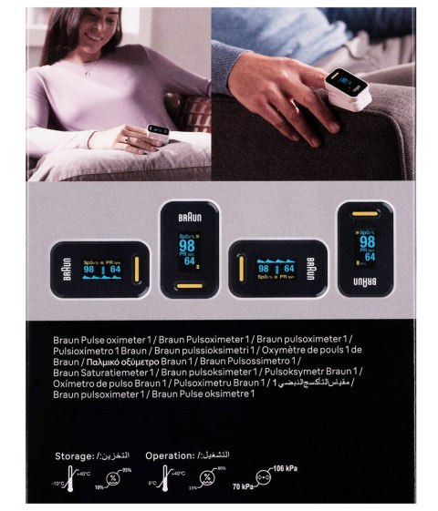 Braun Pulsoksymetr napalcowy Braun Pulse Oximeter