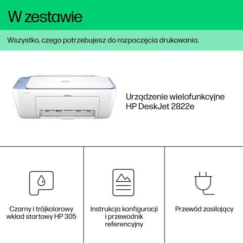 Hewlett-Packard Urządzenie wielofunkcyjne HP DeskJet 2822e (588R4B)