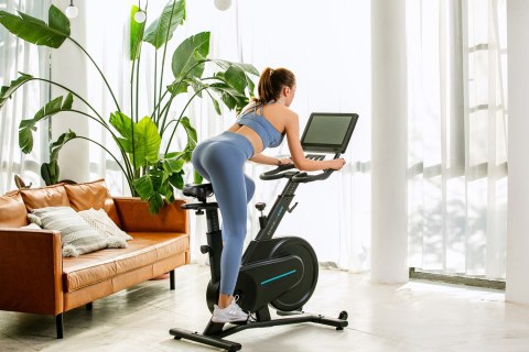 OVICX Rower stacjonarny, magnetyczny OVICX Q200X z ekranem dotykowym 15,6" TFT, WIFI bluetooth&app (WYPRZEDAŻ)