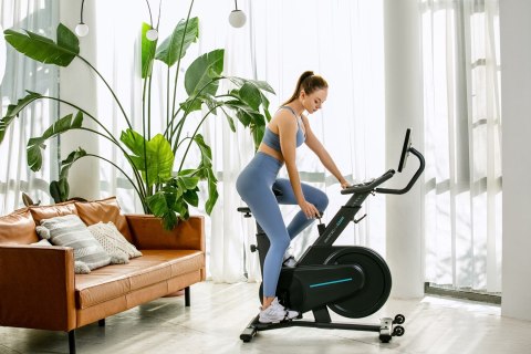 OVICX Rower stacjonarny, magnetyczny OVICX Q200X z ekranem dotykowym 15,6" TFT, WIFI bluetooth&app (WYPRZEDAŻ)