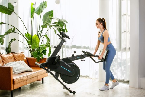 OVICX Rower stacjonarny, magnetyczny OVICX Q200X z ekranem dotykowym 15,6" TFT, WIFI bluetooth&app (WYPRZEDAŻ)