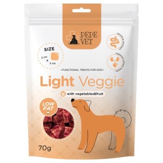 PAKA ZWIERZAKA Paka Zwierzaka PEPE VET Przysmak Light Veggie 70g