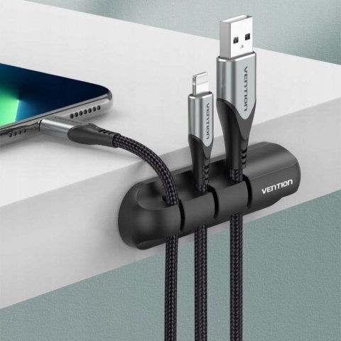 Vention 5-portowy organizer kabli Vention 2 szt. czarny