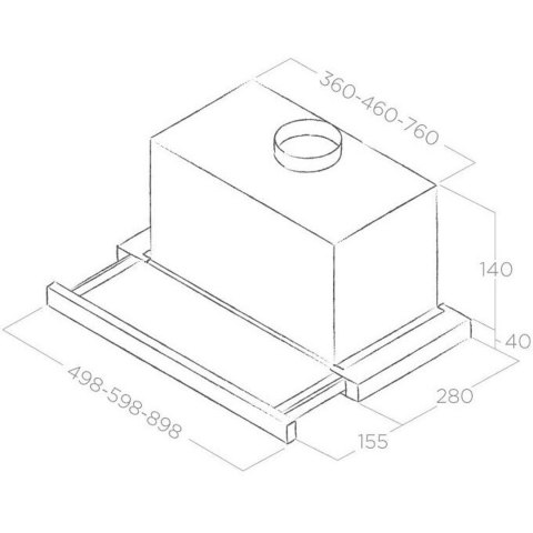 Elica Okap ELICA ELITE 14 LUX WH/A/60 - PRF0037990B