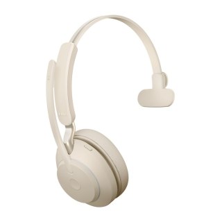 Jabra Słuchawki nauszne bezprzewodowe Jabra Evolve2 65 UC Mono Link380c, beige
