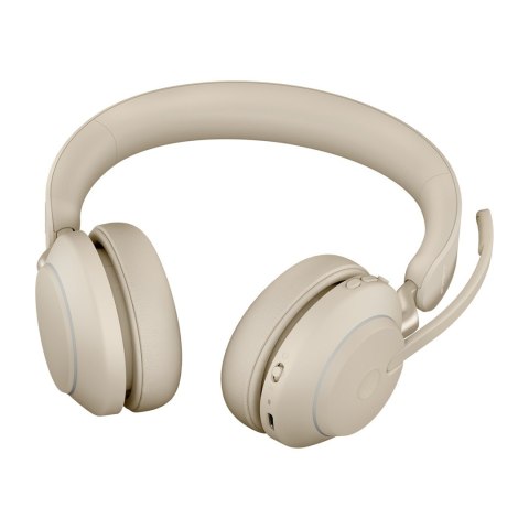 Jabra Słuchawki nauszne bezprzewodowe Jabra Evolve2 65 UC Stereo Link380c, beige
