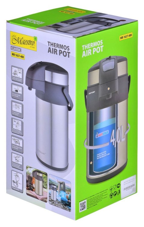 Maestro Termos turystyczny 4 l MR-1637-400-GOLD Maestro