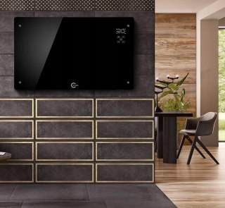 No name Grzejnik elektryczny czarny Q20F1 CARRUZZO