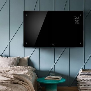 No name Grzejnik elektryczny czarny Q20F1 CARRUZZO