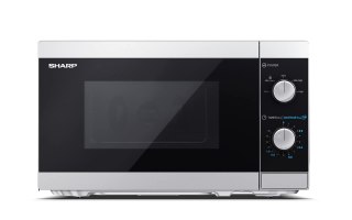 SHARP Kuchenka mikrofalowa SHARP YC-MS01E-S (800W; 20l; kolor srebrny) (WYPRZEDAŻ)