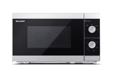 SHARP Kuchenka mikrofalowa SHARP YC-MS01E-S (800W; 20l; kolor srebrny) (WYPRZEDAŻ)
