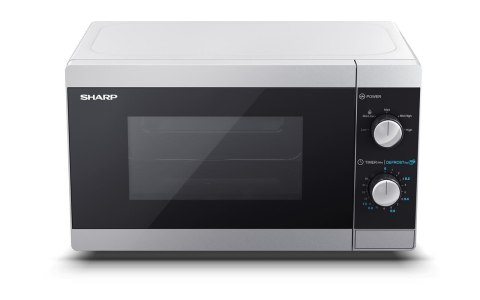 SHARP Kuchenka mikrofalowa SHARP YC-MS01E-S (800W; 20l; kolor srebrny) (WYPRZEDAŻ)