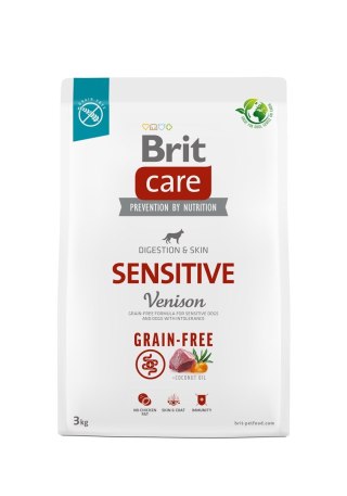 Brit Brit Care Grain-Free Sensitive Venison - sucha karma dla psa - 3 kg (WYPRZEDAŻ)
