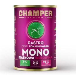 CHAMPER CHAMPER GASTRO MONOBIAŁKOWA wołowina mokra karma dla psa 400g