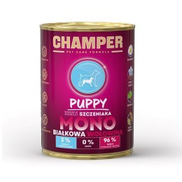 CHAMPER CHAMPER PUPPY MONOBIAŁKOWA wołowina mokra karma dla psa 400 g