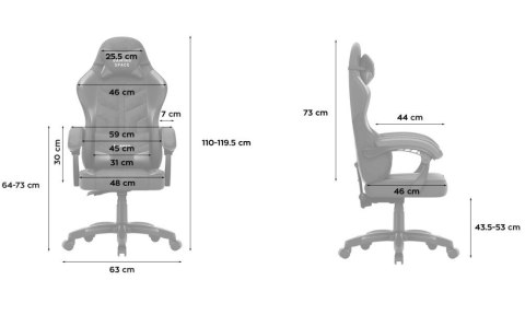 Huzaro Fotel gamingowy Huzaro Force 2.7 Blue