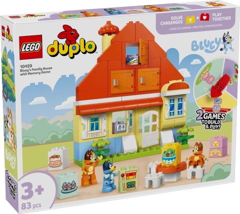 Lego LEGO DUPLO Bluey 10459 Dom rodzinny Blue z grą pamięciową (WYPRZEDAŻ)