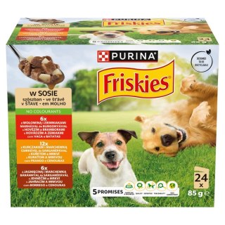 PURINA NESTLE PURINA FRISKIES Adult Bf&Chkn&Lmb Multipack 24x85g