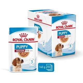 Royal Canin Karma ROYAL CANIN SHN Medium Puppy w sosie 10X140G