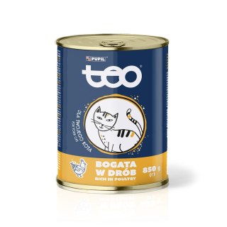 Teo TEO bogata w drób Karma mokra dla kota 850g