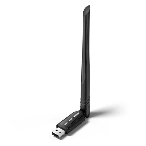 Vention Karta sieciowa Vention AX300 USB Wi-Fi 6 2.4GHz z anteną czarny