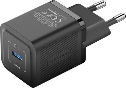 Vention Ładowarka Vention USB-C 20W GaN czarna